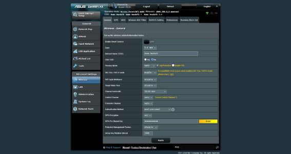 ZenWifi XT8 - 2.4Ghz network info.png