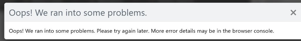 2025 09 25 irrating SNBForums error message.jpg